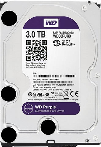 内蔵型ハードディスクドライブ [S-TN 3317] HDD WD Purple 3TB WD30PURZ WD Purple WD30PURX 3TB 3.5